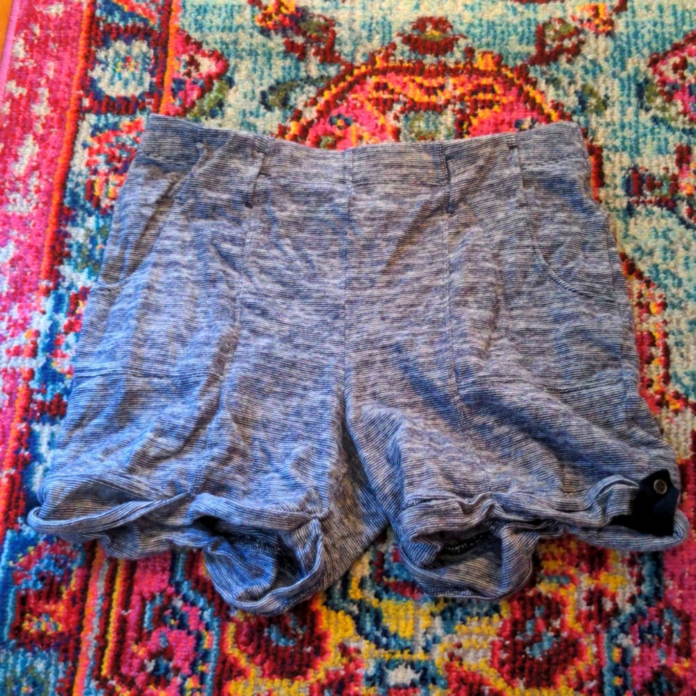 Stripey soft shorts to wear on a boat